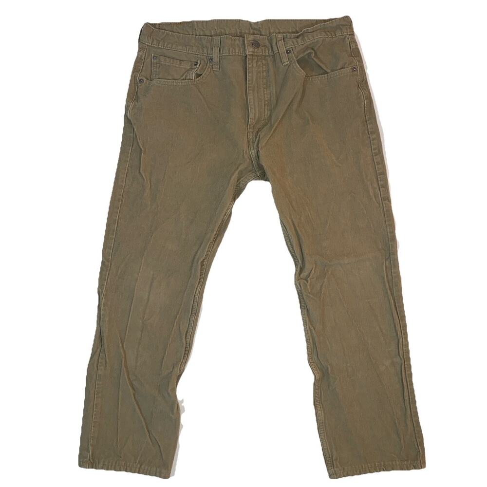 Levi’s 502 Vintage Dark Beige Corduroy Pants White Tag Mens Size 36x30 - Picture 2 of 6